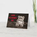 Search for bear valentines day cards Red