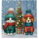 Search for dog christmas shower curtains Cat