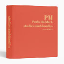 Search for orange binders Initials