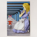 Recherche de chat cheshire puzzles Vintage