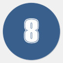 Recherche de huit autocollants Nombre