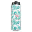 Search for pink flamingo travel mugs Illustration
