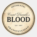 Search for vintage vampire stickers Blood