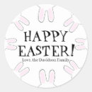 Search for funny bunny stickers Happy easter