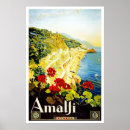 Search for amalfi posters Retro vintage travel