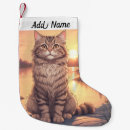 Search for tabby cat christmas stockings Feline