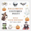 Search for costume party stickers Halloween birthday party