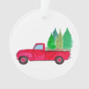 Search for pickup truck ornaments Red