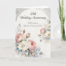Search for 25th wedding anniversary cards Floral