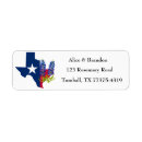 Search for bluebonnet return address labels Lone star state