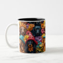 Recherche de teckel mignon tasses Floral