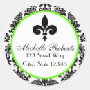 Recherche de fleur de lys autocollants Rond