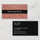 Search for paving business cards Construction
