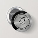 Recherche de anniversaire argenté badges Élégant