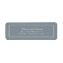 Search for blue and gold return address labels Modern