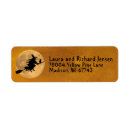 Search for flying witch return address labels Fun