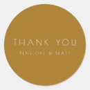 Search for thank you gold wedding stickers Modern