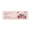 Search for love romantic return address labels Nature