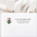 Search for mistletoe return address labels Modern