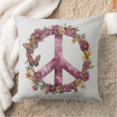 Search for peace sign pillows 70s