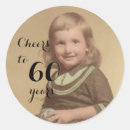 Search for cheers to 60 years stickers Party