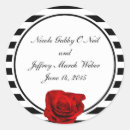 Search for black red white wedding stickers Modern