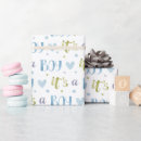 Search for new baby wrapping paper Blue