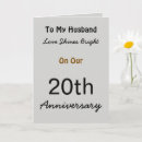 Search for husband 20th anniversary cards Couple