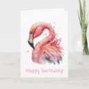 Search for pink watercolor flamingo cards Summer