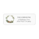 Search for pine and berries return address labels Merry christmas