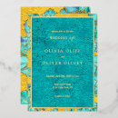 Search for yellow and turquoise wedding invitations Floral