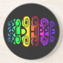 Recherche de hippies dessous de verres Rétro