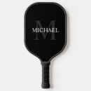 Search for monogrammed pickleball paddles Black