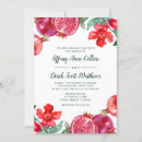 Search for pomegranate invitations Watercolor