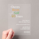 Search for beer 40th birthday invitations Cheers to 40 years