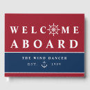 Search for nautical guest books Welcome aboard