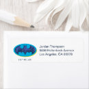 Search for oval return address labels Bat logo
