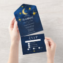 Search for galaxy wedding invitations Crescent moon