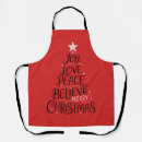 Search for peace love joy aprons Festive