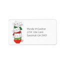 Search for red scarf return address labels Cute