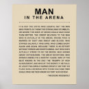 Search for the man in arena posters Courage