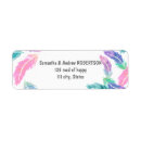 Search for brushstroke return address labels Elegant