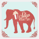 Search for retro circus stickers Elephant
