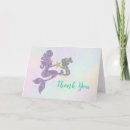 Search for mermaid thank you invitations Glitter