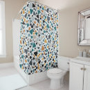 Search for mosaic shower curtains Terrazzo