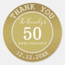 Search for 50th anniversary thank you stickers Fiftieth