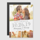Search for fall save the date magnets White