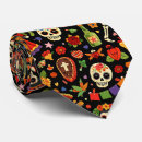 Search for dia de los muertos ties Orange