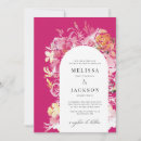Search for fuchsia wedding invitations Vibrant