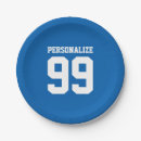 Search for football paper plates Blue